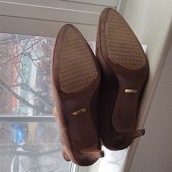 Ralph Lauren Suede Brown Ankle Booties - Very Good Condition - 7B - Picture 10 of 15